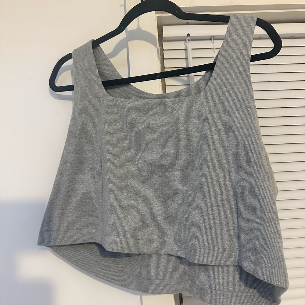 Gray Sleeveless Women's Top